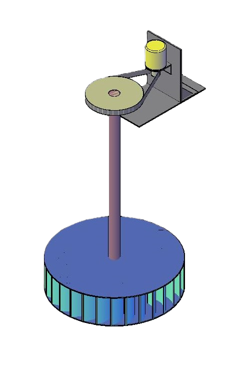 Roda de Água Cross-Flow